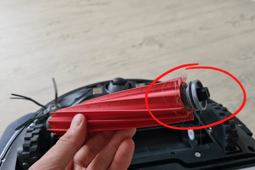 roborock s7 maxv poils et cheveux